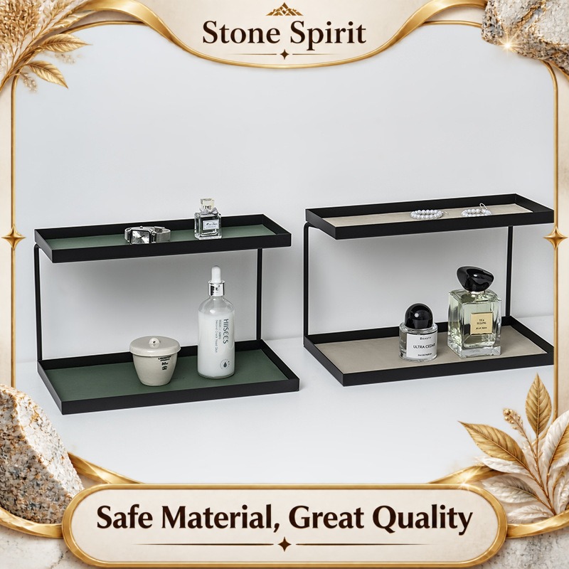 2-Tier Desk Storage Rack, Luxu - Luxury Skincare Organic ulasan dan harga