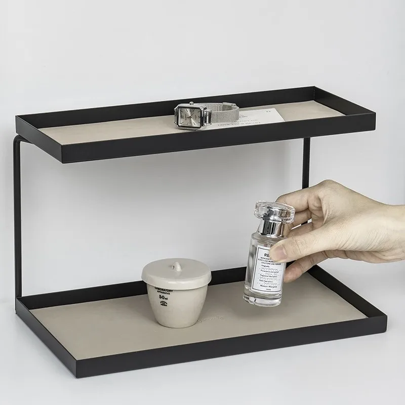 2-Tier Desk Storage Rack, Luxu - Luxury Skincare Organic ulasan dan harga
