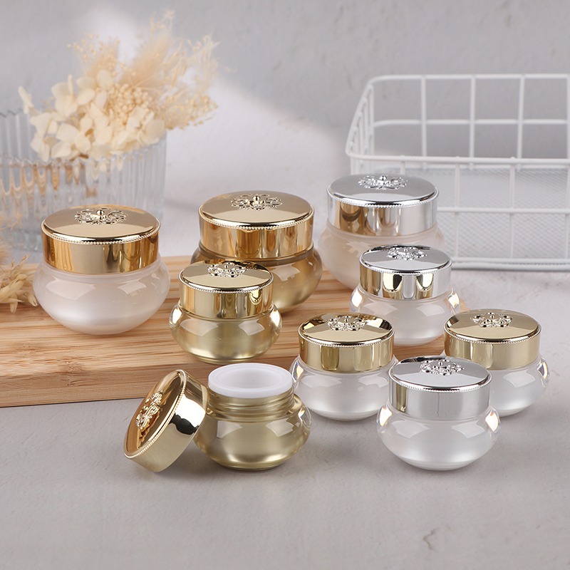 Acrylic Empty Travel Cream Jar - Luxury Skincare Makeup ulasan dan harga