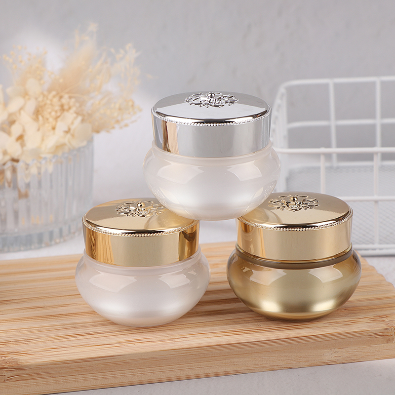 Acrylic Empty Travel Cream Jar - Luxury Skincare Makeup ulasan dan harga