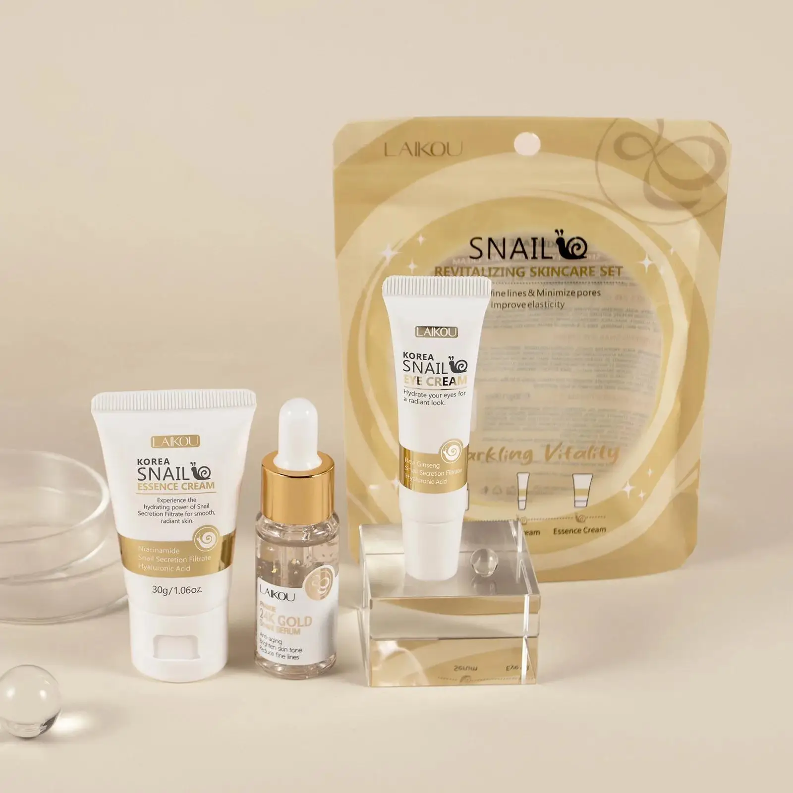 24K Gold Snail Repair Serum Ey - Luxury Skincare Lines ulasan dan harga