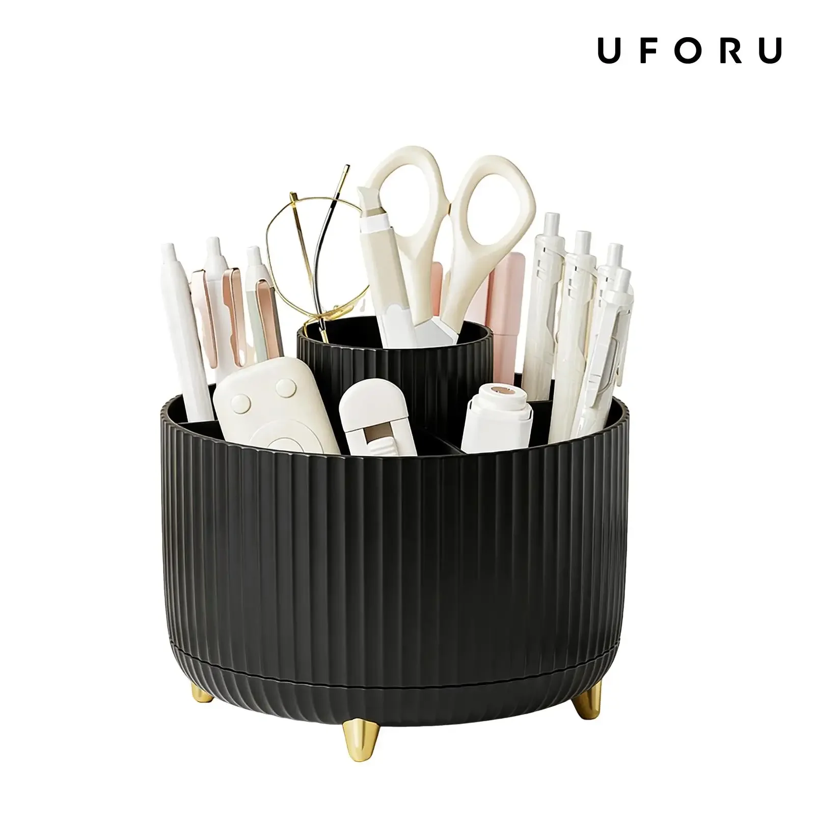 360 Rotating Makeup Organizer  - Luxury Skincare Makeup ulasan dan harga
